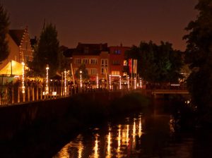 Sint Rochus-verlichting @ Standbeeld 'De stadsarbeiders'